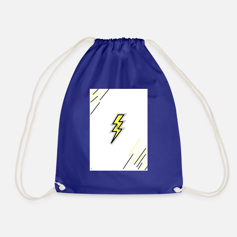 Yellow Lightning - Turnbeutel - Königsblau