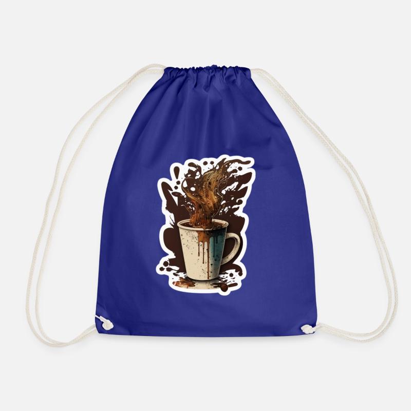 Coffee time! - Drawstring Bag - royal blue
