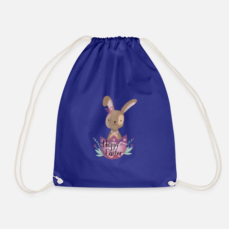 Easter Bunny - Drawstring Bag - royal blue