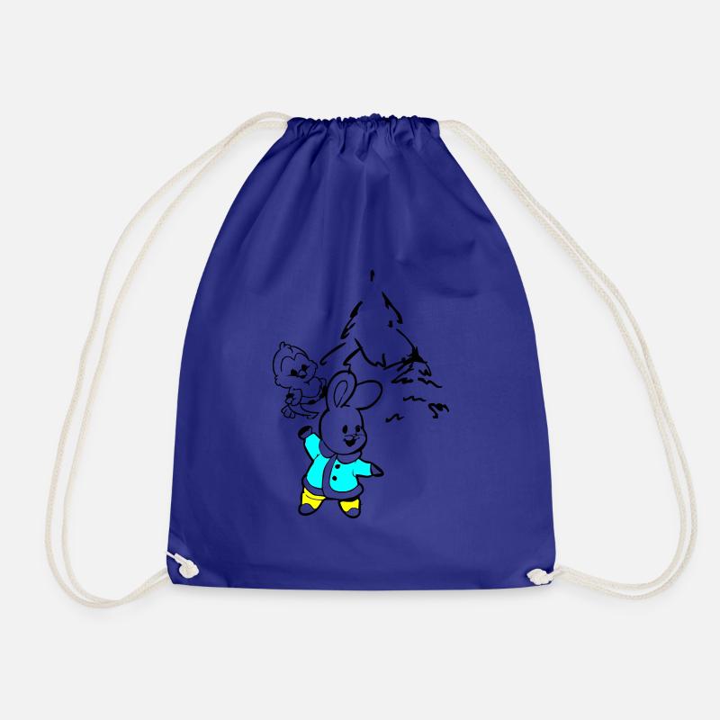 Winter - Drawstring Bag - royal blue