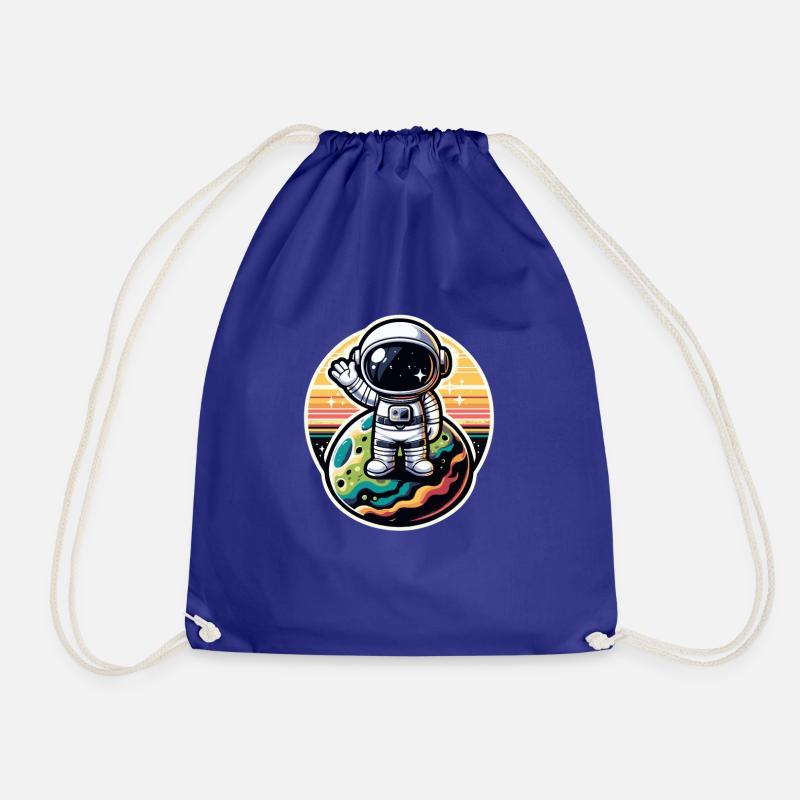 Little Astronaut - Drawstring Bag - royal blue