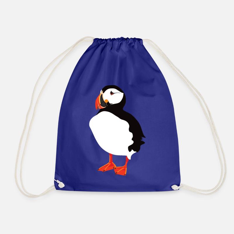 Puffin Solo - Drawstring Bag - royal blue