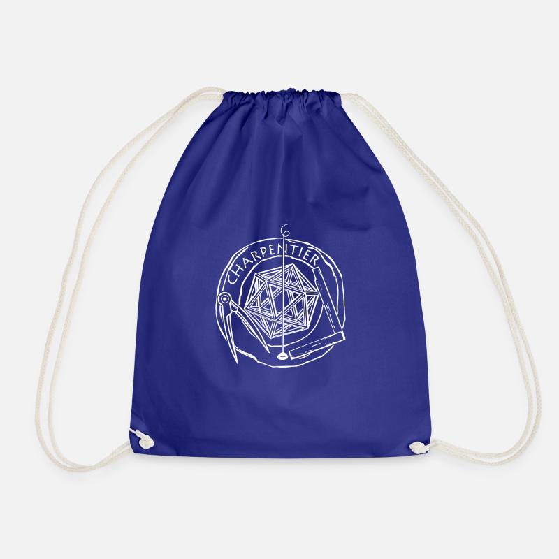 Charpentier trait blanc - Sac de sport léger - bleu roi
