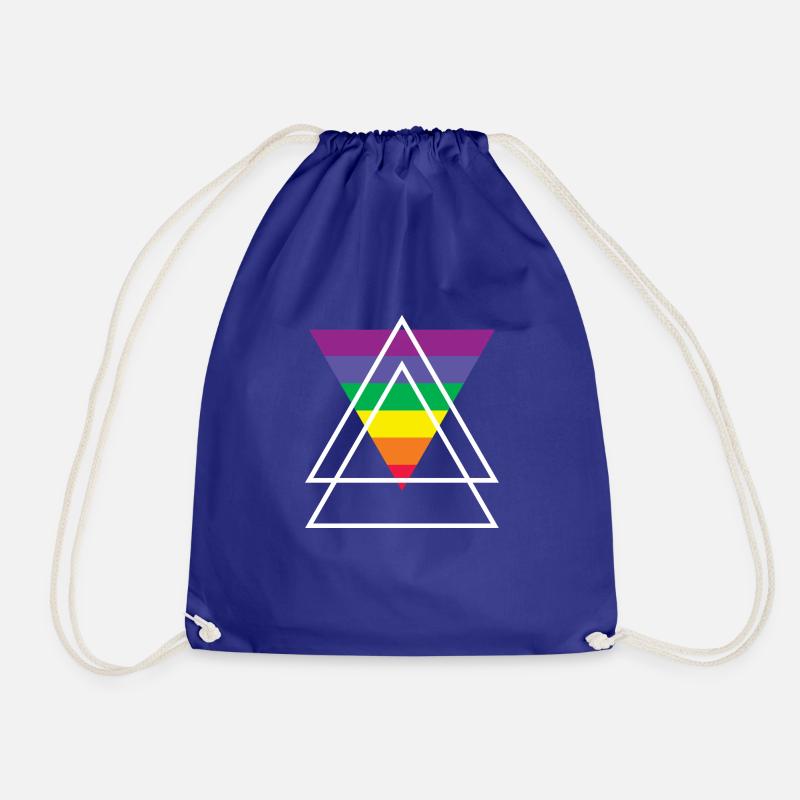 LGTB Triangle - Drawstring Bag - royal blue