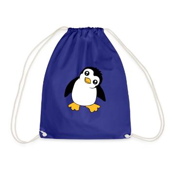 Pinguin Baby Süßer Kleiner Lustig Kind Vogel Liebe - Turnbeutel - Königsblau - Vorne