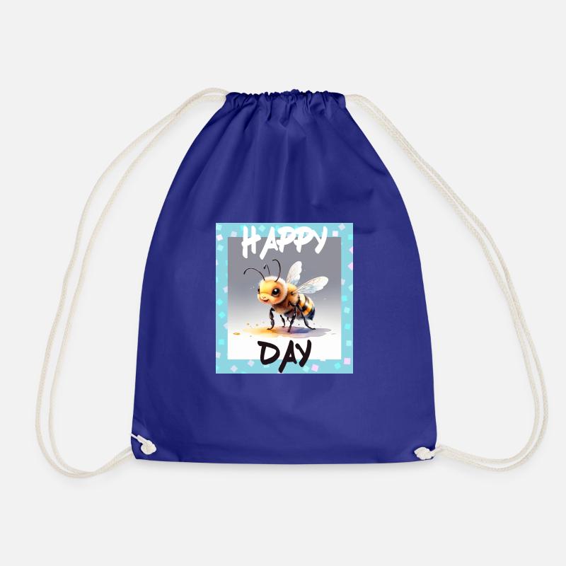 Happy Birthday Pun - Drawstring Bag - royal blue