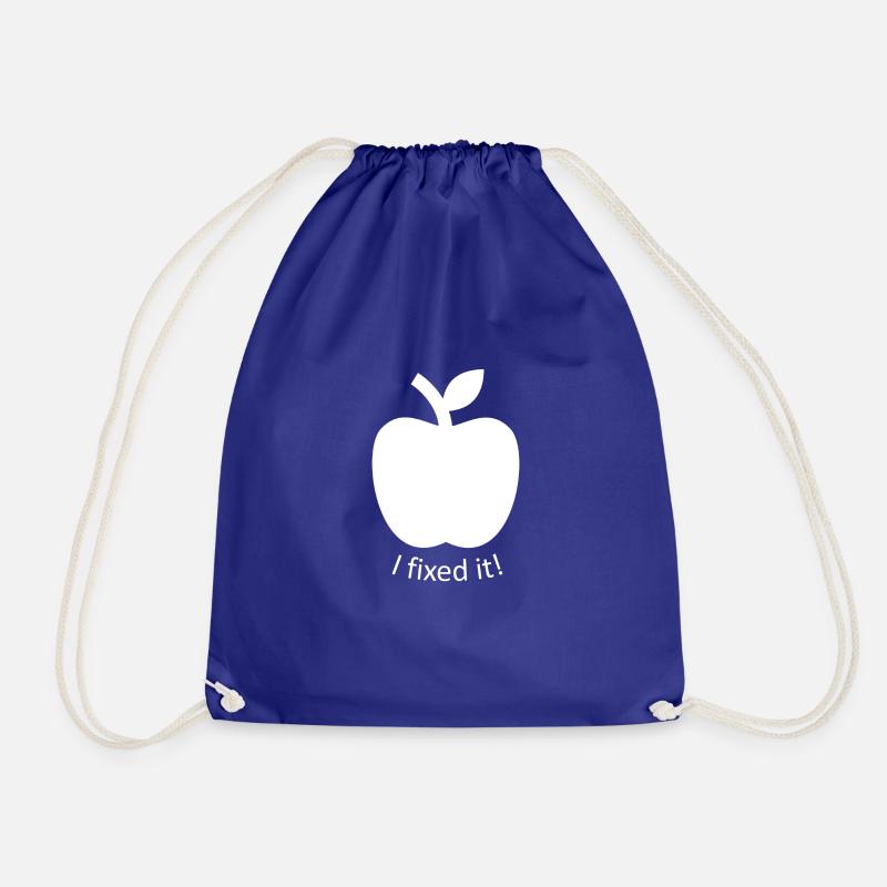 I fixed it Apple, lustiges Design - Turnbeutel - Königsblau