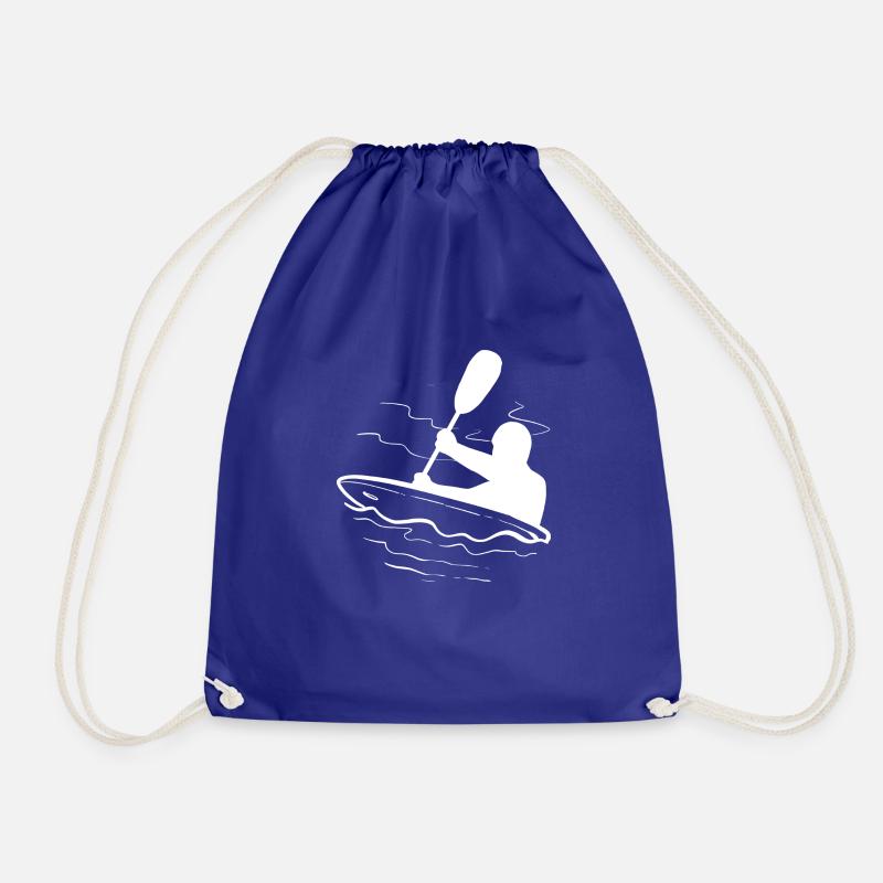 KAYAK PADDER. Abenteuerliche Person Gift - Turnbeutel - Königsblau