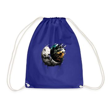 Half Moon Color Drop Colorful - Drawstring Bag - royal blue - Front