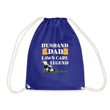 Husband dad lawn care legend funny gift gardener - Sac de sport léger - bleu roi - Devant