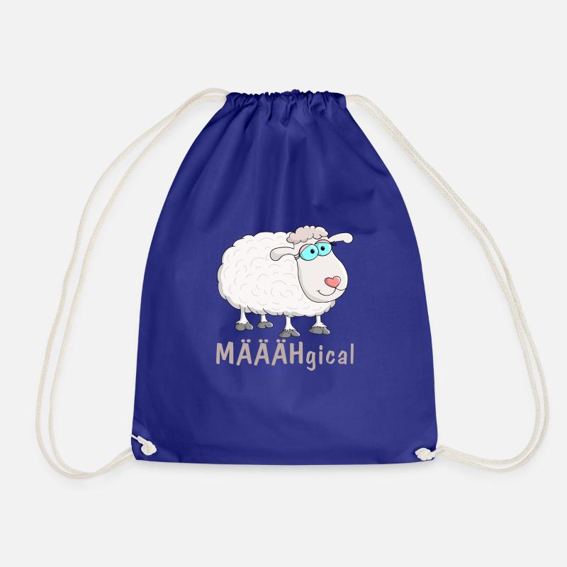 sheep - Drawstring Bag - royal blue