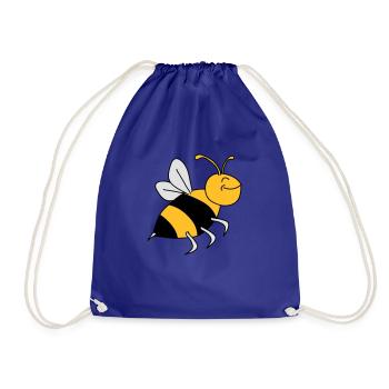 Happy Bee - Turnbeutel - Königsblau - Vorne