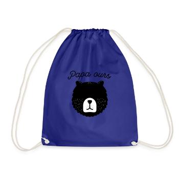Papa ours - Sac de sport léger - bleu roi - Devant