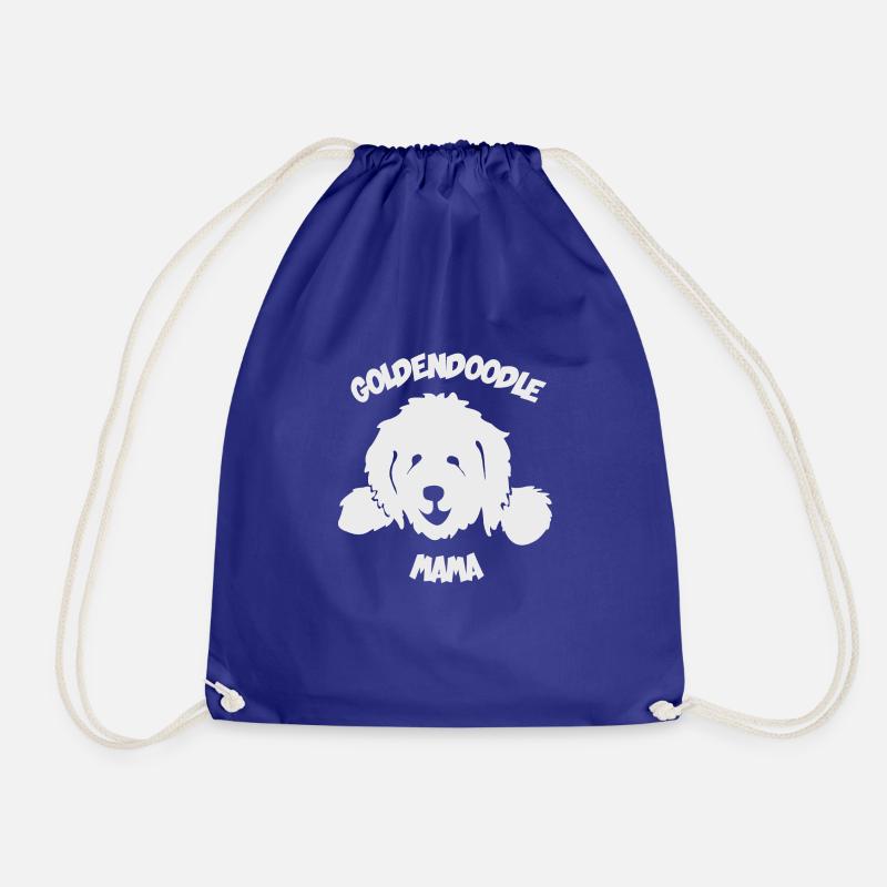 Doodle Mama Mum Mutter Goldendoodle - Turnbeutel - Königsblau