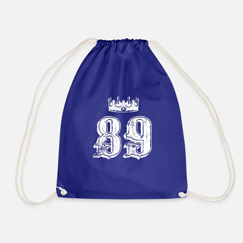 89 Couronne de numéros - Sac de sport léger - bleu roi