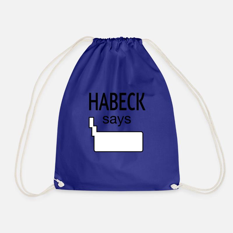 HABECK says - Turnbeutel - Königsblau