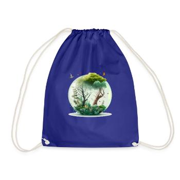 The miniature forest - Drawstring Bag - royal blue - Front