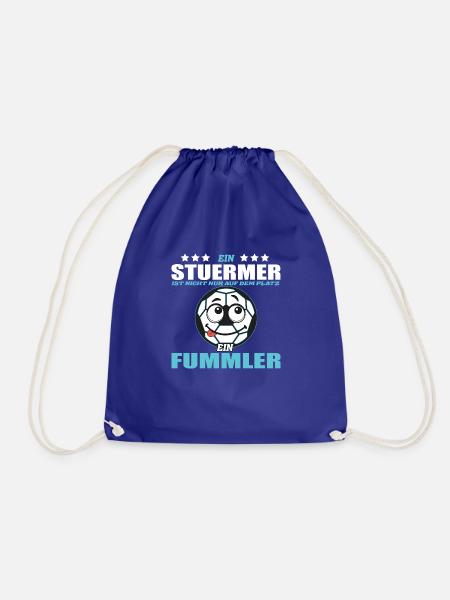 Fussballer fummeln gern - Turnbeutel - Königsblau