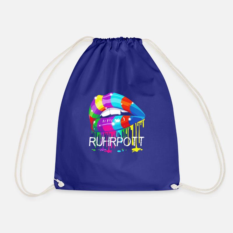 Ruhrpott Rainbow Lips - Turnbeutel - Königsblau