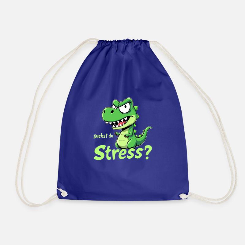 Are you looking for stress? - Drawstring Bag - royal blue