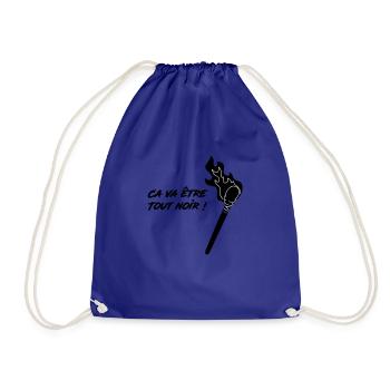 ca va etre tout noir - Sac de sport léger - bleu roi - Devant