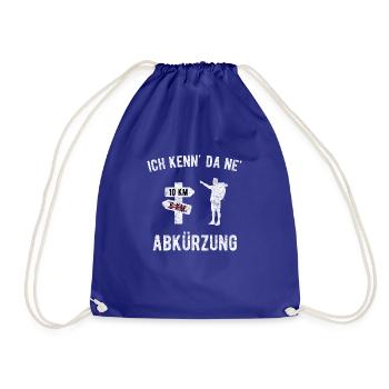 Ich kenn da ne Abkürzung - Turnbeutel - Königsblau - Vorne