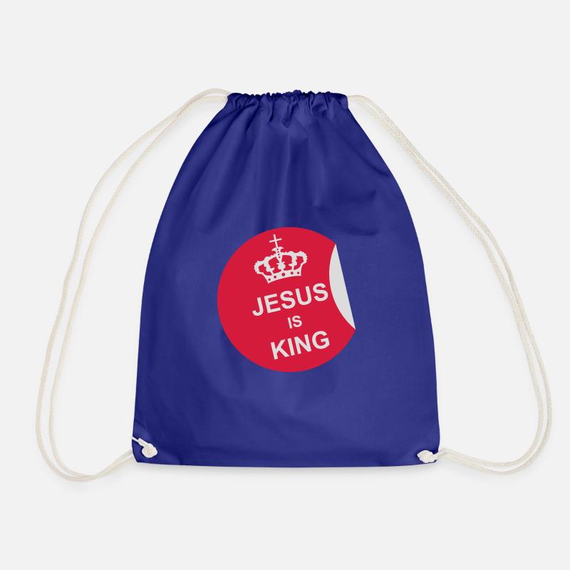 jesus is king Zitat - Turnbeutel - Königsblau