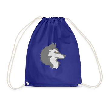 Alpha Wolf Cool Design - Turnbeutel - Königsblau - Vorne