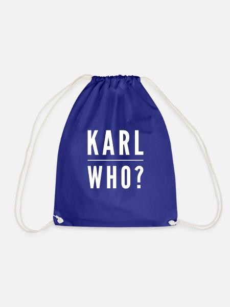 Karl who? - Turnbeutel - Königsblau