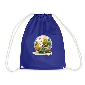 The miniature drill - Drawstring Bag - royal blue - Front