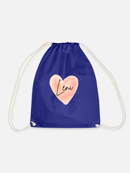 Leni Vorname Helene Magdalena Name Geschenke Leni - Turnbeutel - Königsblau