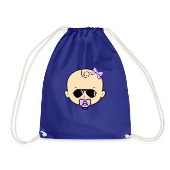 Lunettes de soleil pour bébé fille - Sac de sport léger - bleu roi - Devant