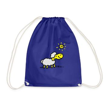 Sheep Sun 3 - Drawstring Bag - royal blue - Front
