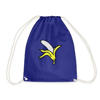 Banana - Drawstring Bag - royal blue - Front