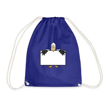 moeve with frame text field - Drawstring Bag - royal blue - Front
