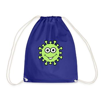 Happy virus - Drawstring Bag - royal blue - Front