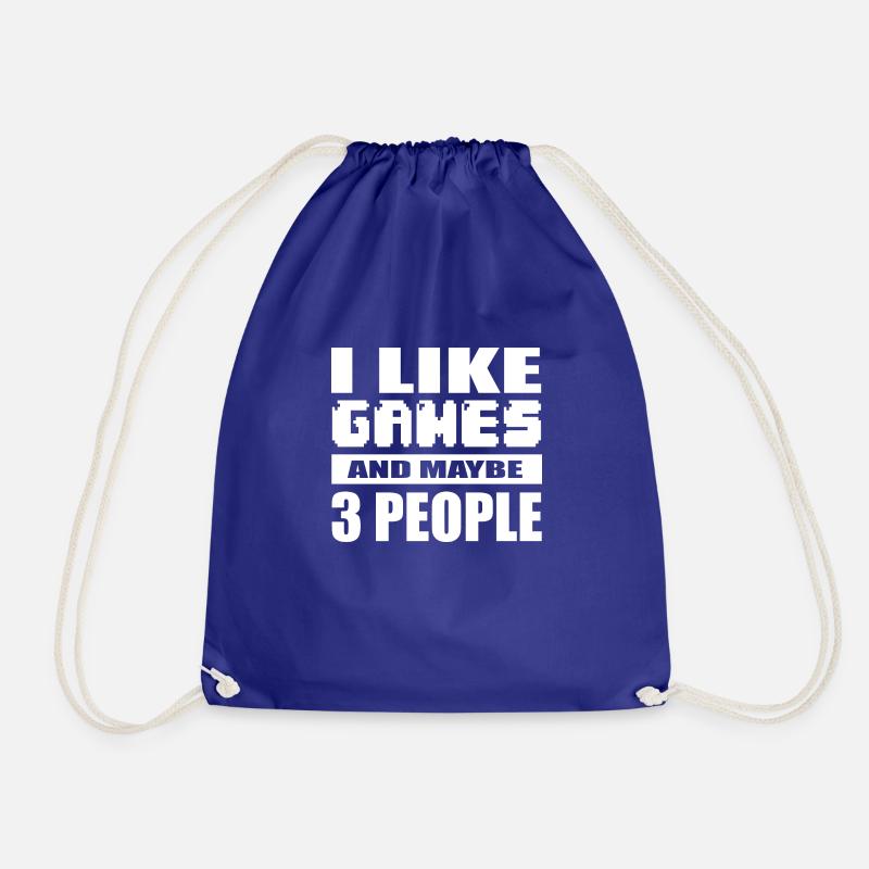 I LIKE GAMES.... - Turnbeutel - Königsblau