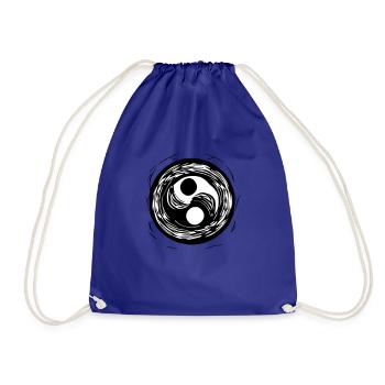 Yin Yang Signe Symbole Paix Bonheur Vecteur 9 - Sac de sport léger - bleu roi - Devant