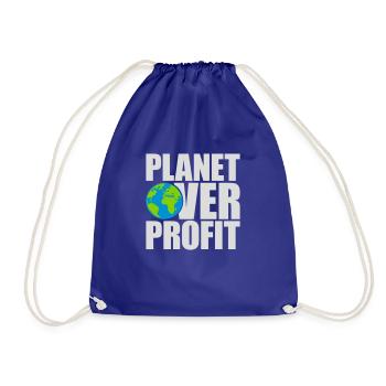 Planète sur le devis de profit - Sac de sport léger - bleu roi - Devant