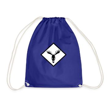 Crâne d’orignal - Sac de sport léger - bleu roi - Devant
