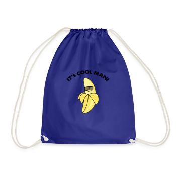 banane fraîche - Sac de sport léger - bleu roi - Devant
