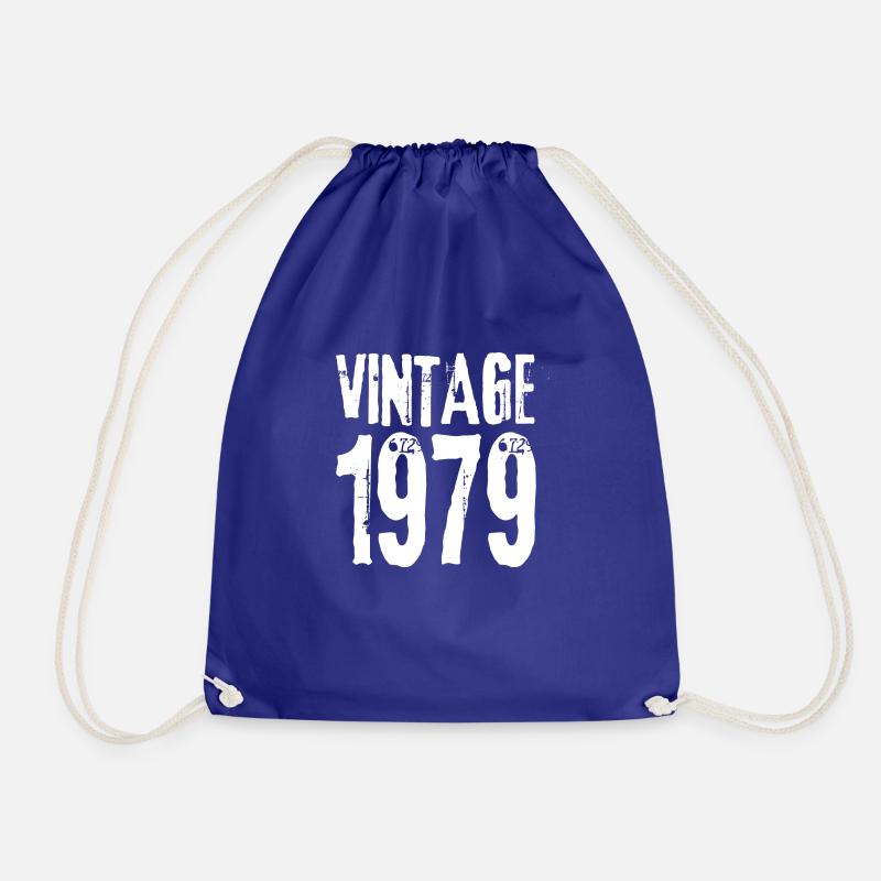 Vintage 1979 - Drawstring Bag - royal blue