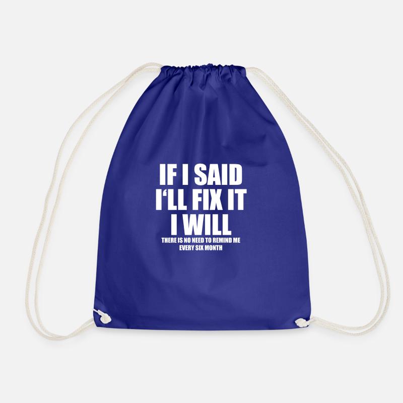 I Fix It - Turnbeutel - Königsblau