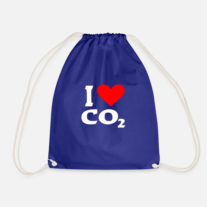i love co2 - Turnbeutel - Königsblau