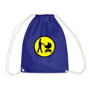 buggy_man_022013_a_2c - Drawstring Bag - royal blue - Front