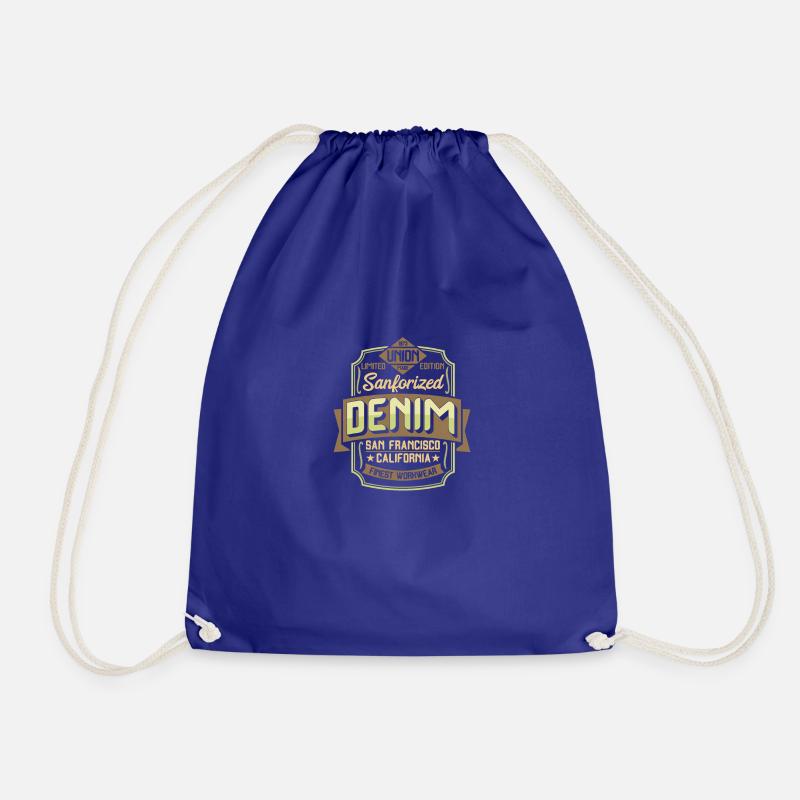 DENIM - Drawstring Bag - royal blue