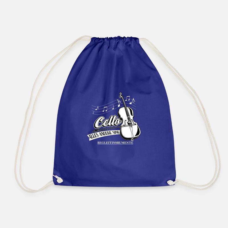 Cello Design-Alles andere sind Begleitinstrumente - Turnbeutel - Königsblau