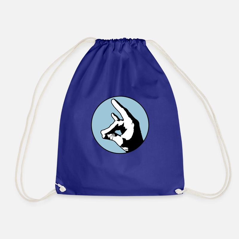 Silent Fox - Drawstring Bag - royal blue