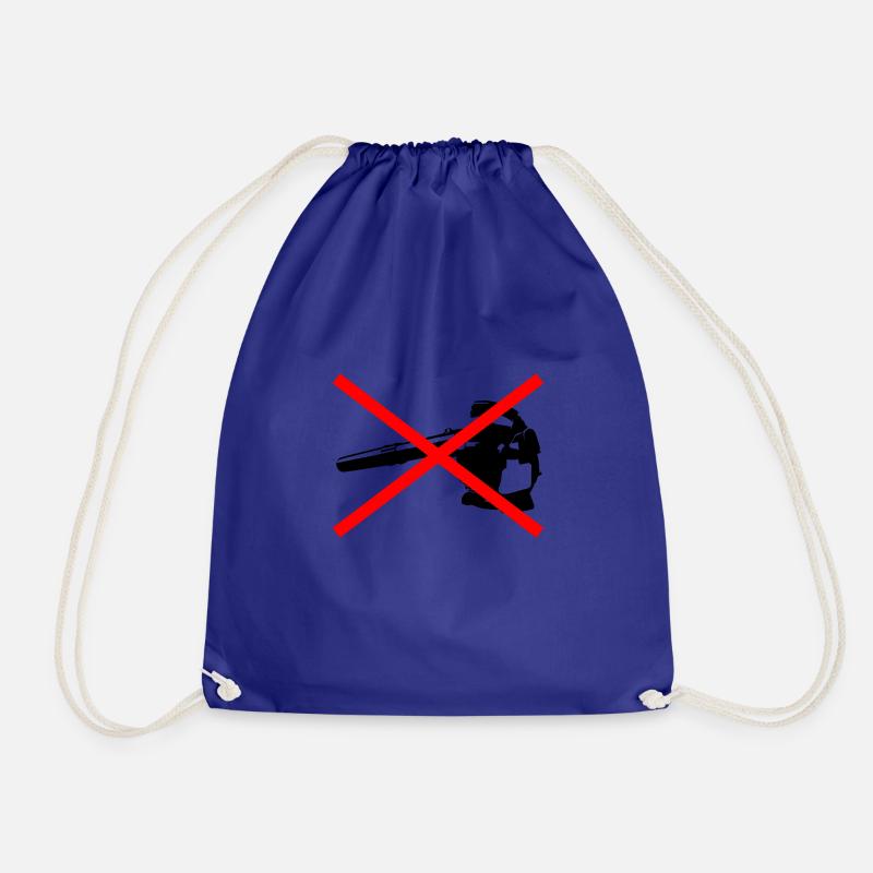 Annoying leaf blowers - Drawstring Bag - royal blue