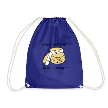 Haut comme trois tommes - Sac de sport léger - bleu roi - Devant